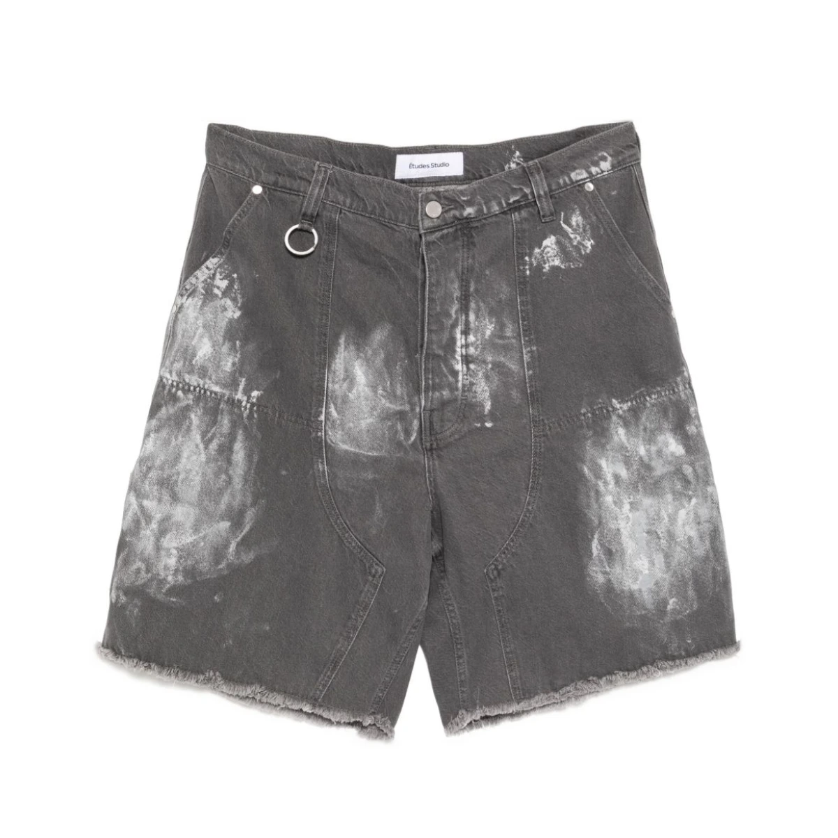 Loose denim shorts - Grey