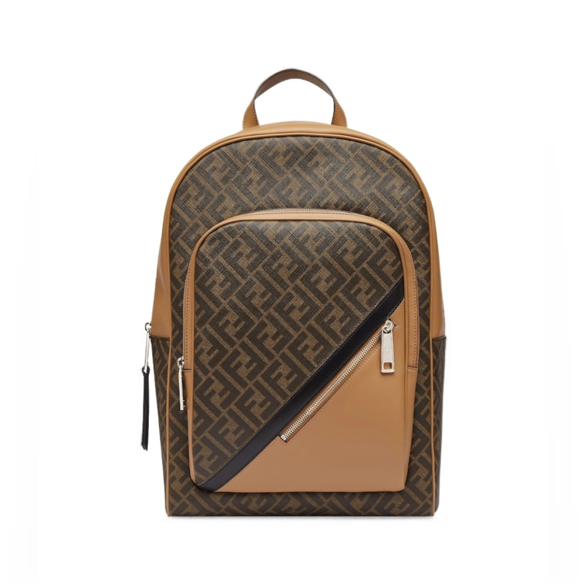 Monogram-pattern backpack