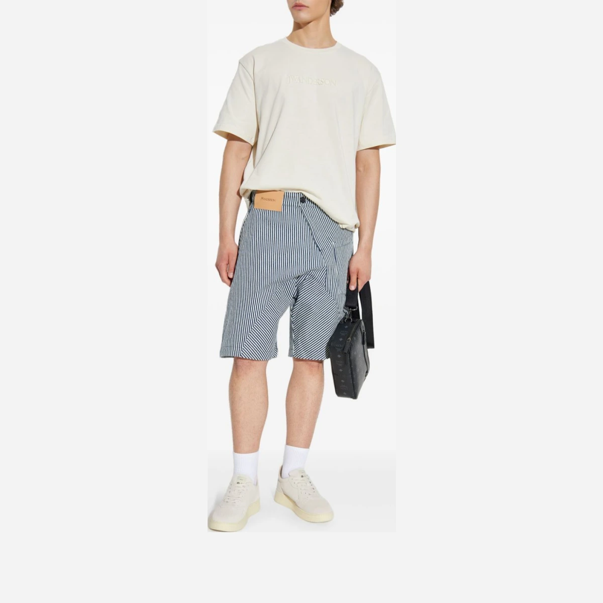 Striped shorts - Blue