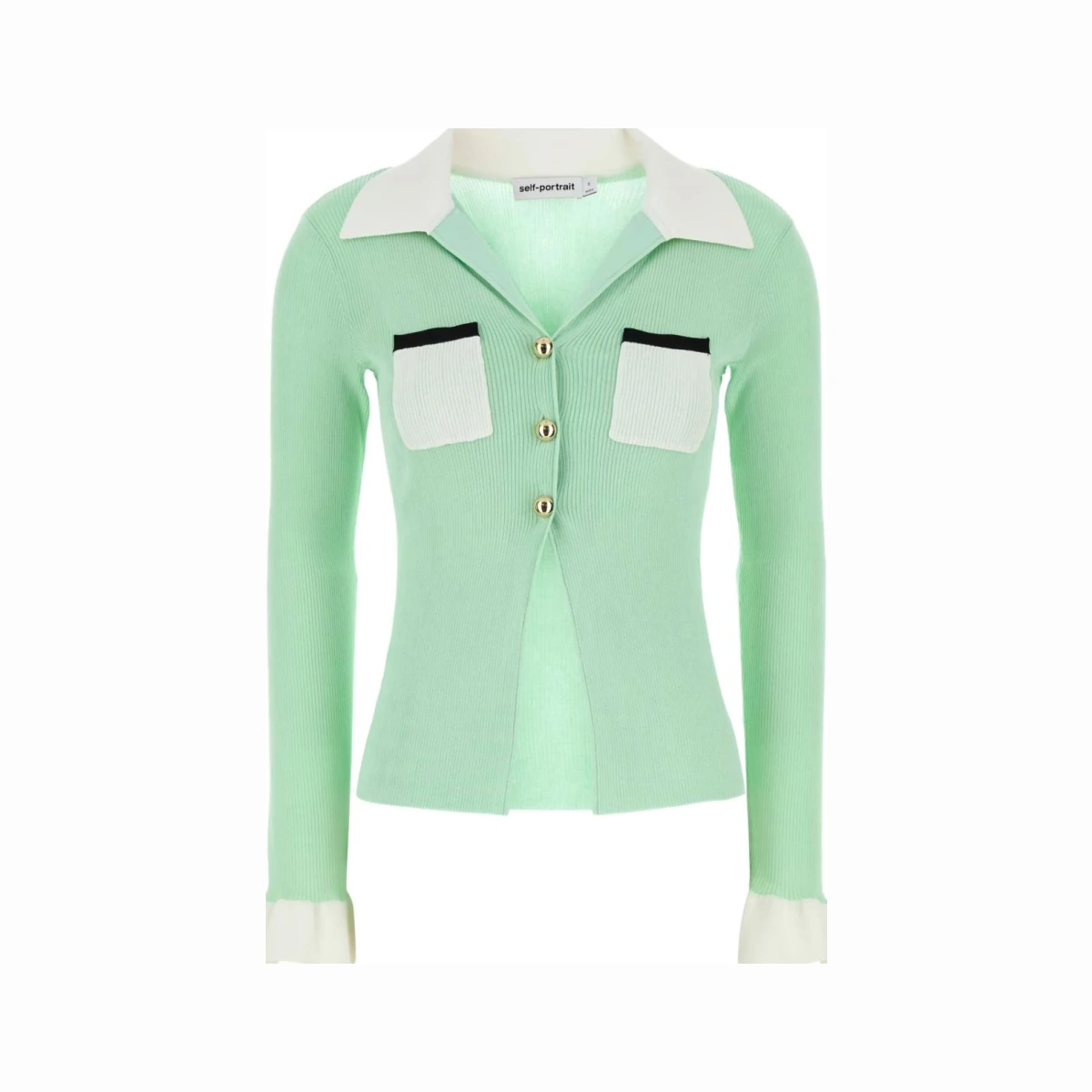 Ribbed cardigan - Green