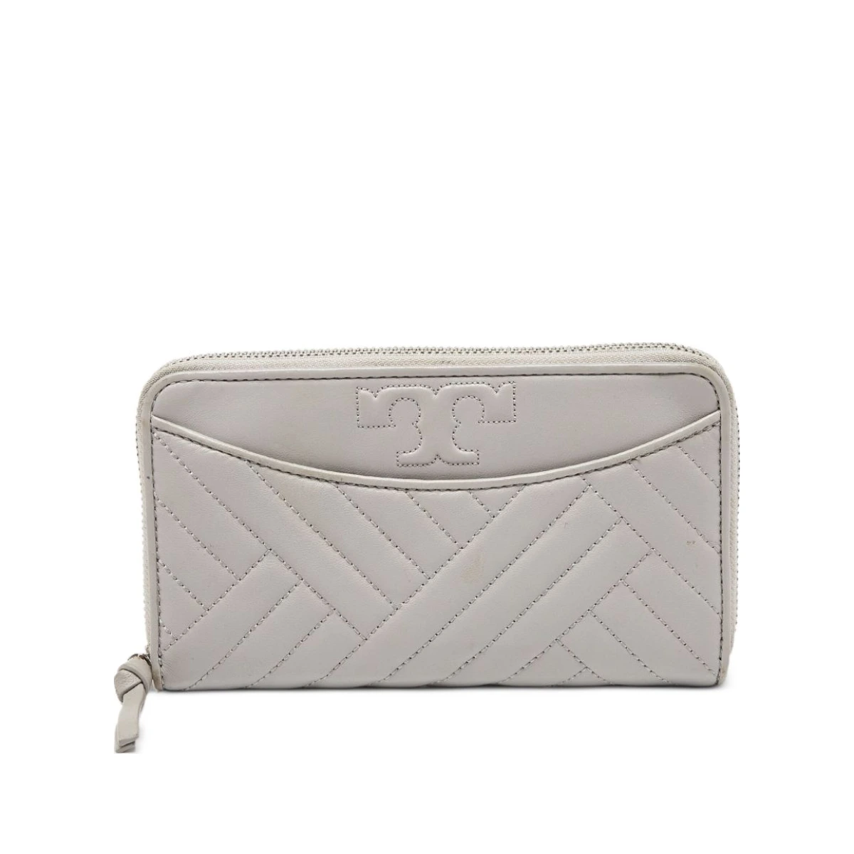 Pre-owned Alexa quilted leather wallet - Grey