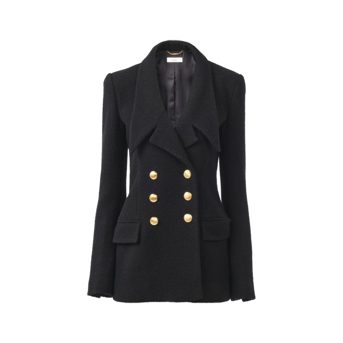 Lapel long-sleeved suit jacket
