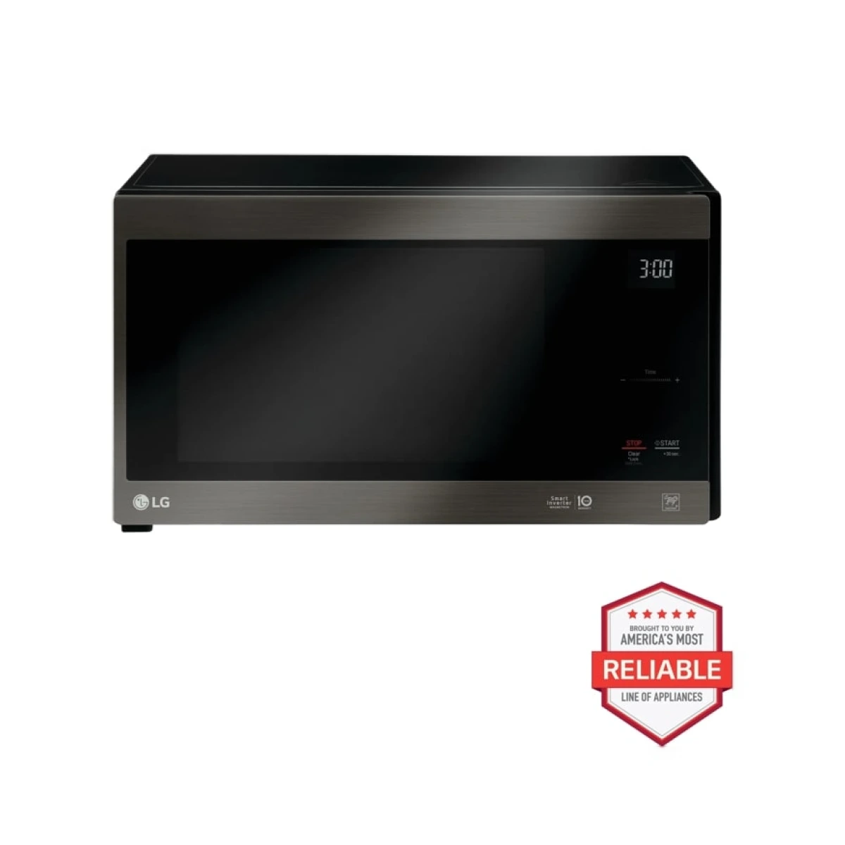 LG NeoChef™ Countertop Microwave with Smart Inverter and EasyClean®, Black Stainless Steel, 1.. ft