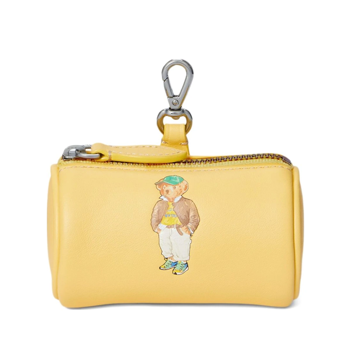 Polo Bear-print zip-around wallet - Yellow