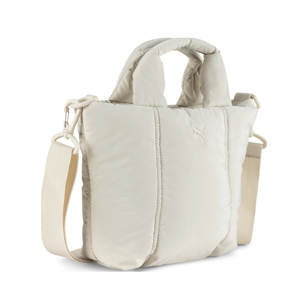 PUMA Puffer Mini Tote Bag in Beige