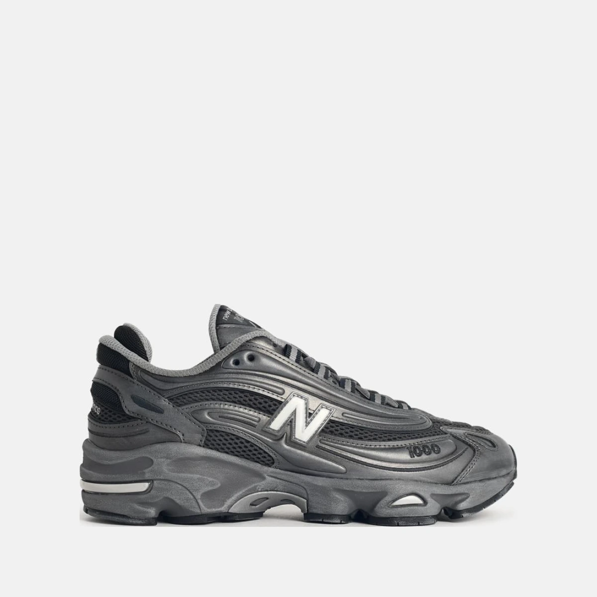 '1000' Grey Fabric Blend Sneakers
