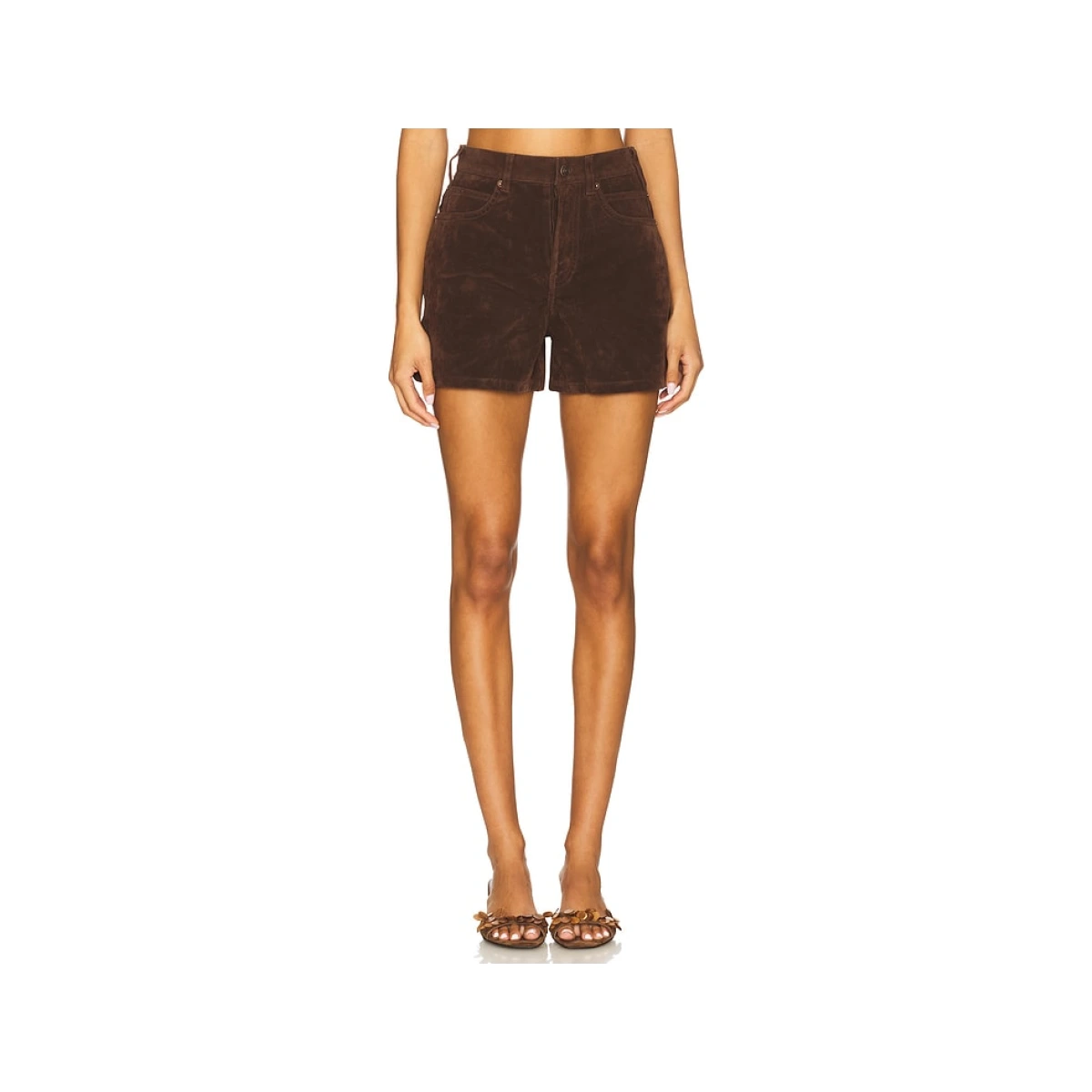 Free People x We The Free Tippi Faux Suede Short In Chicory Coffee in Brown. 29. Also