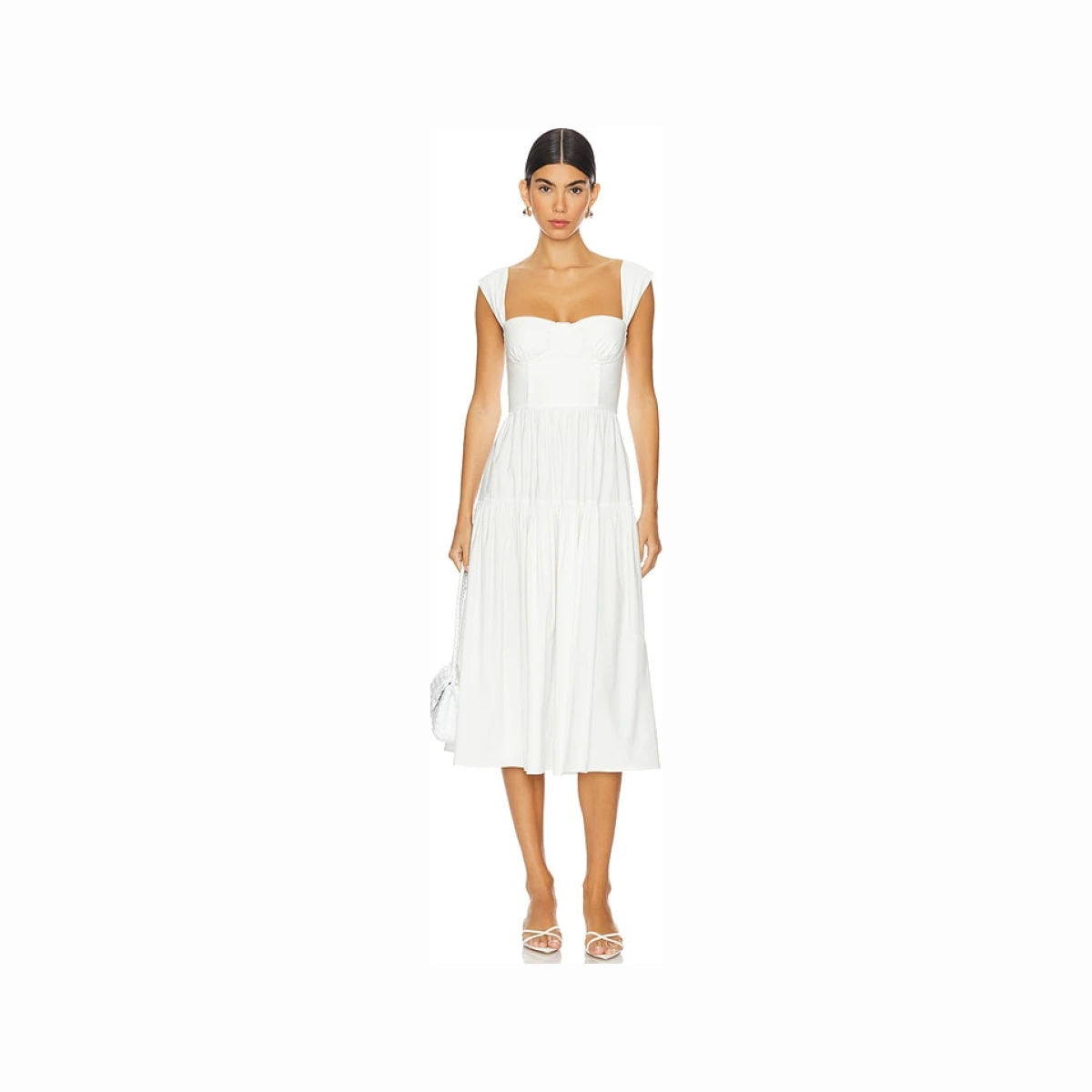 WeWoreWhat Corset Midi Dress in White. - 10 also
