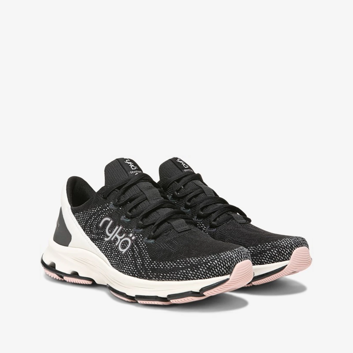 Devotion X Walking Sneakers Black Mesh Arch Support