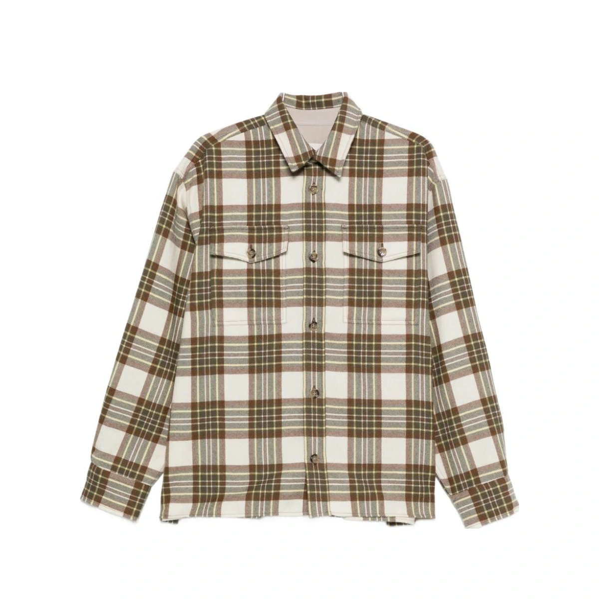 Wool Checked Overshirt