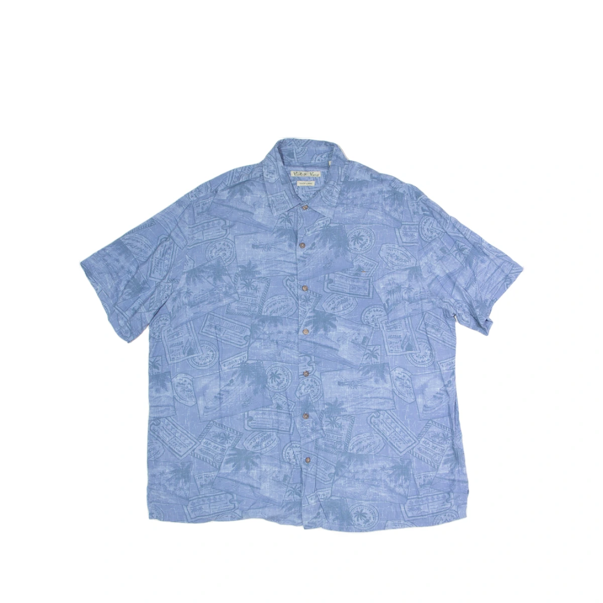BATIK BAY Mens Shirt Blue Crazy Pattern