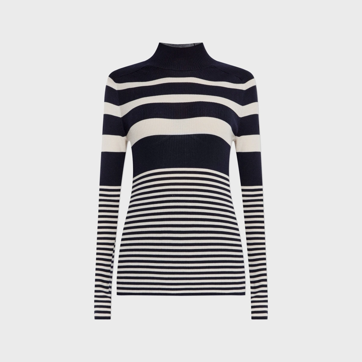 Moncler Sweater Turtleneck Wool Dark Blue