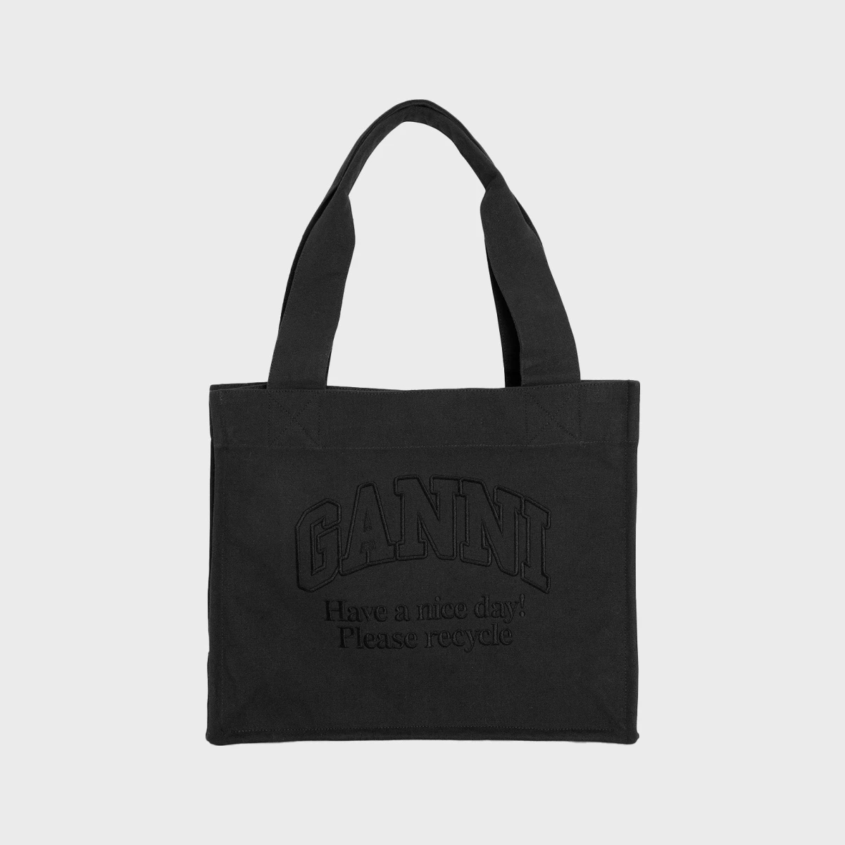 Ganni Bag Large Easy Shopper Tote Phantom ONESIZE