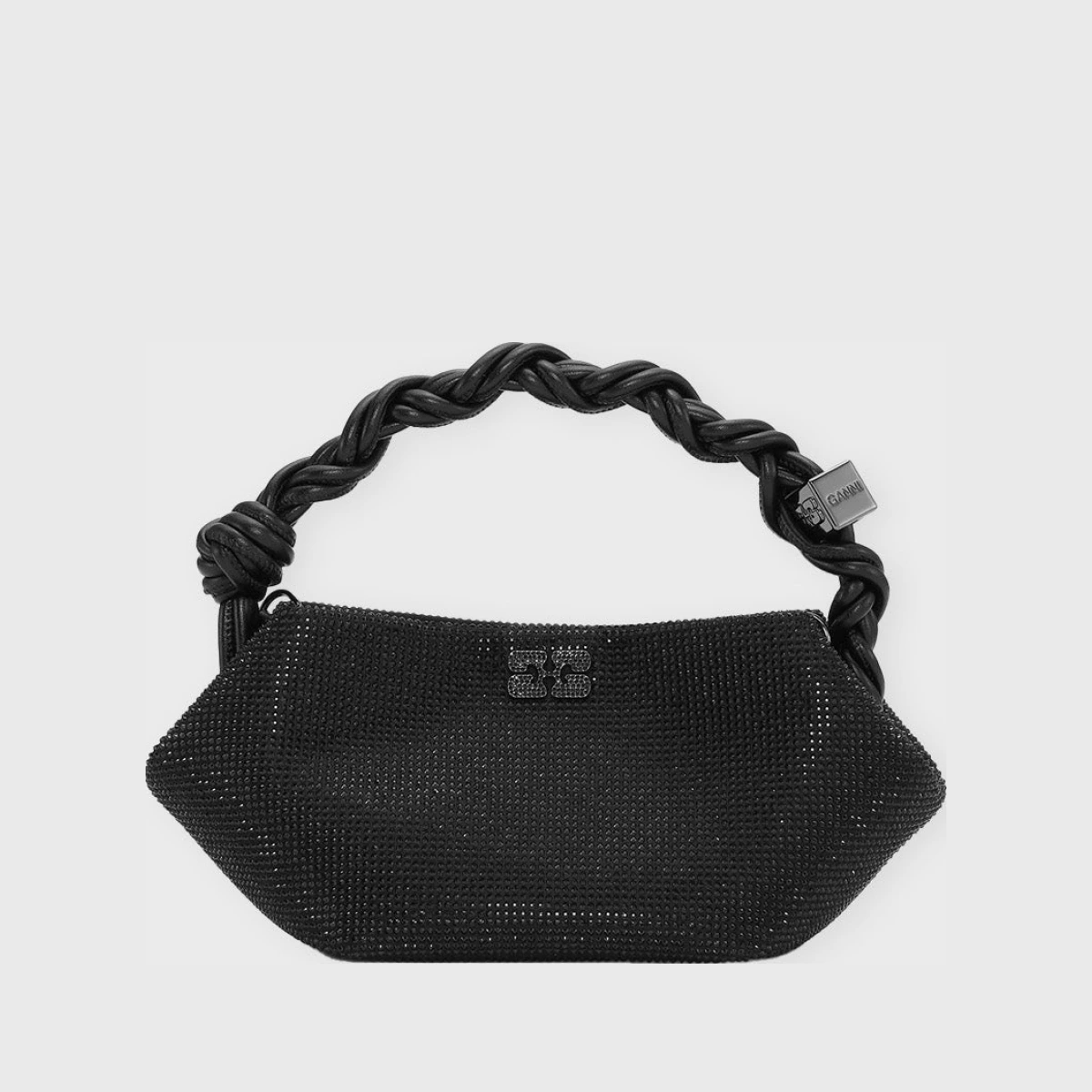 Ganni Bag Bou Mini Satin Strass Black ONESIZE