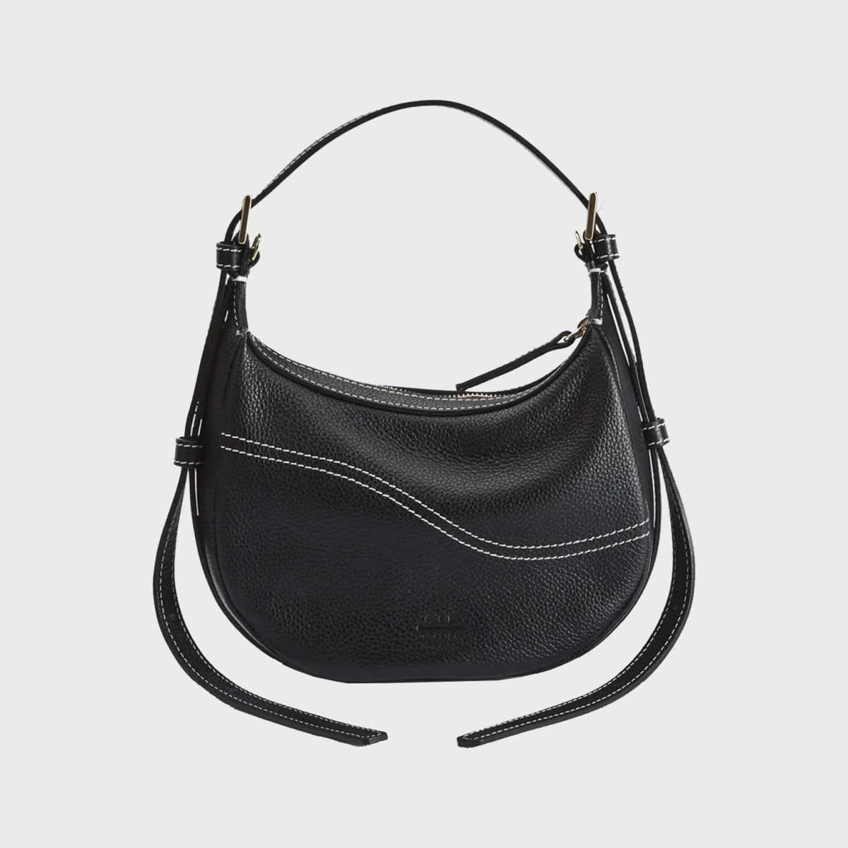 ATP Atelier Bag Silea Contrast Stitch Black ONESIZE