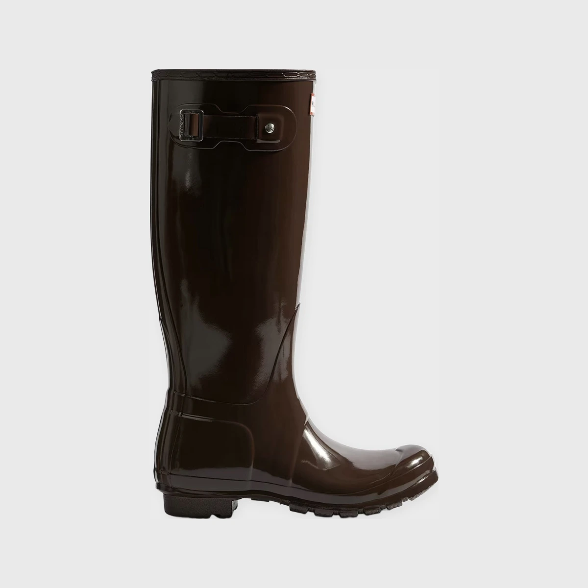 Hunter Boots Women's Original Tall Gloss Brown EUR