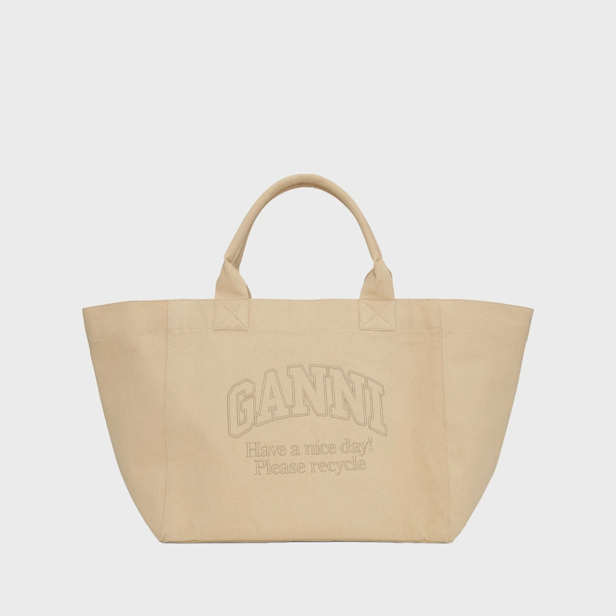 Ganni Bag Shopper XXL Almond ONESIZE