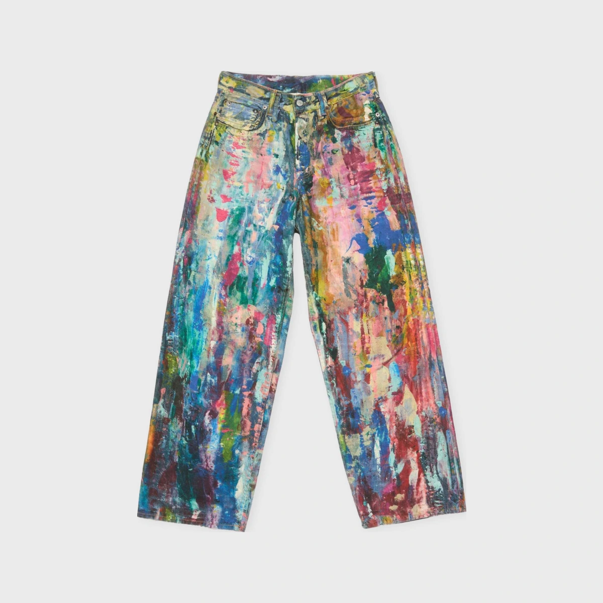 Acne Studios Jeans 1981 Baggy Multicoloured Blue