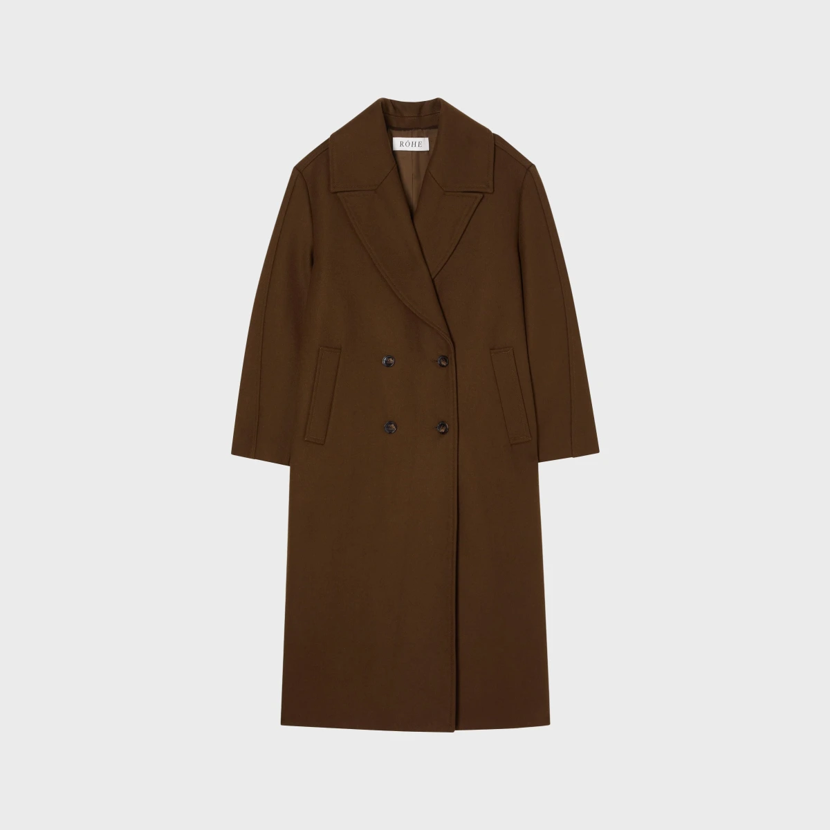 Róhe Coat Oversized Double Breasted Oliv