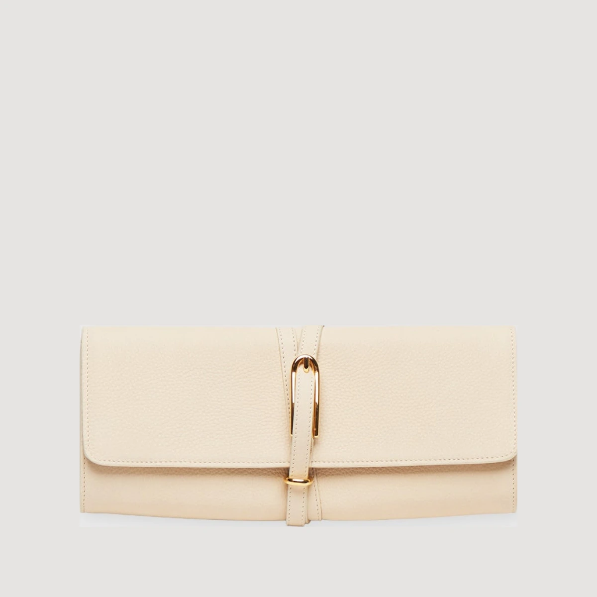 Liffner Bag Belted Clutch Cream ONESIZE