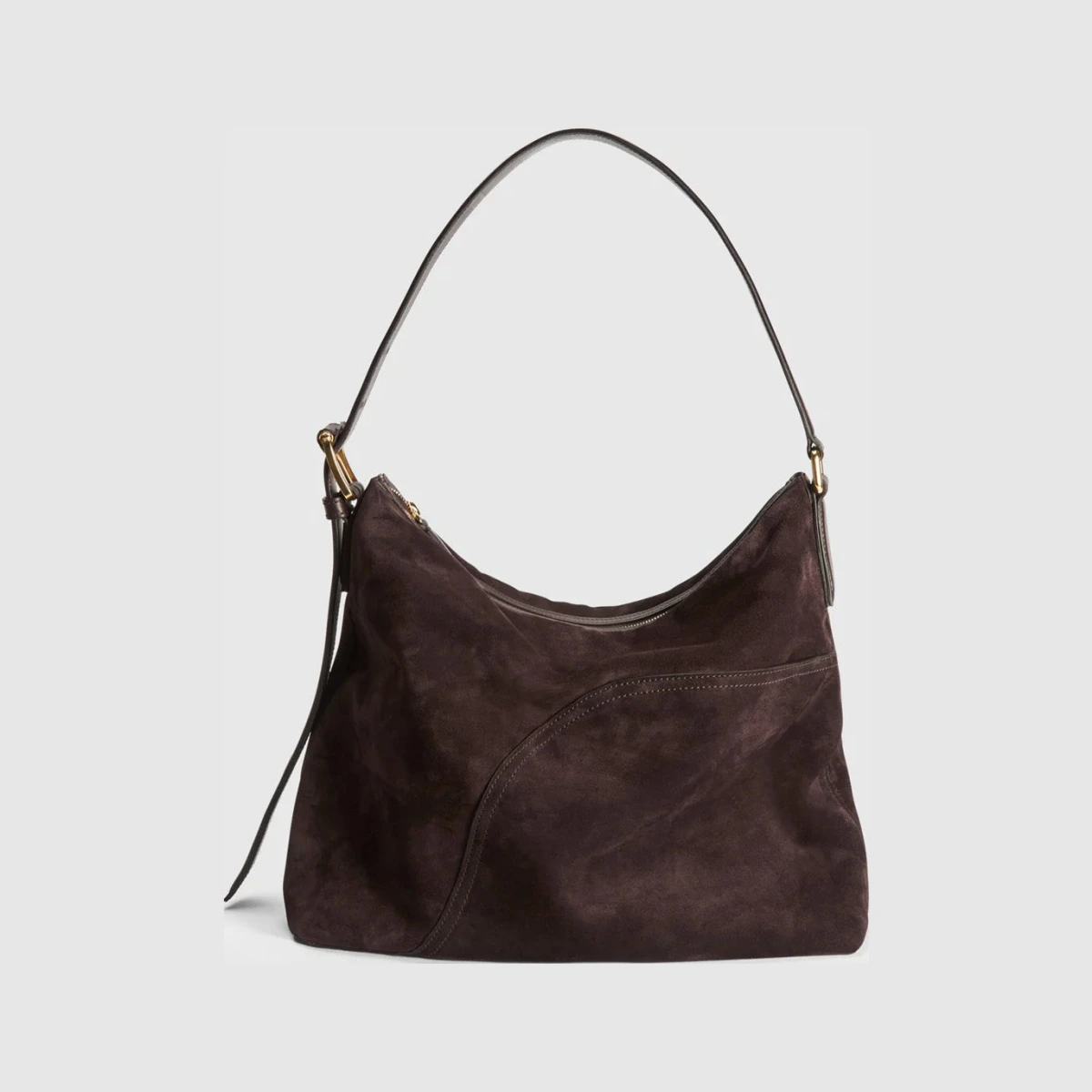 ATP Atelier Bassano Walnut Suede/Vacchetta tote bag Brown ONESIZE