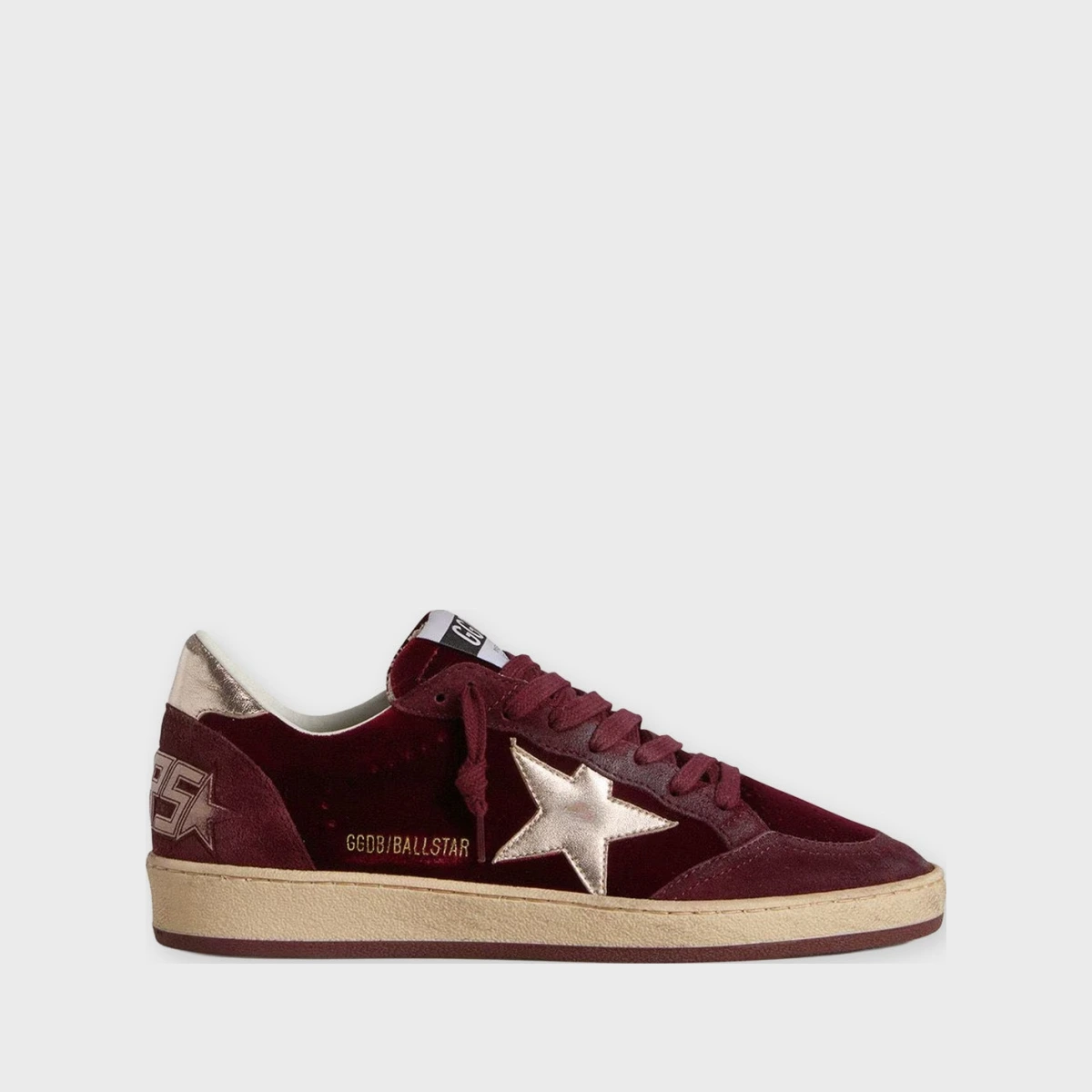 Golden Goose Deluxe Brand Sneakers Ballstar Velver Suede Ruby EUR