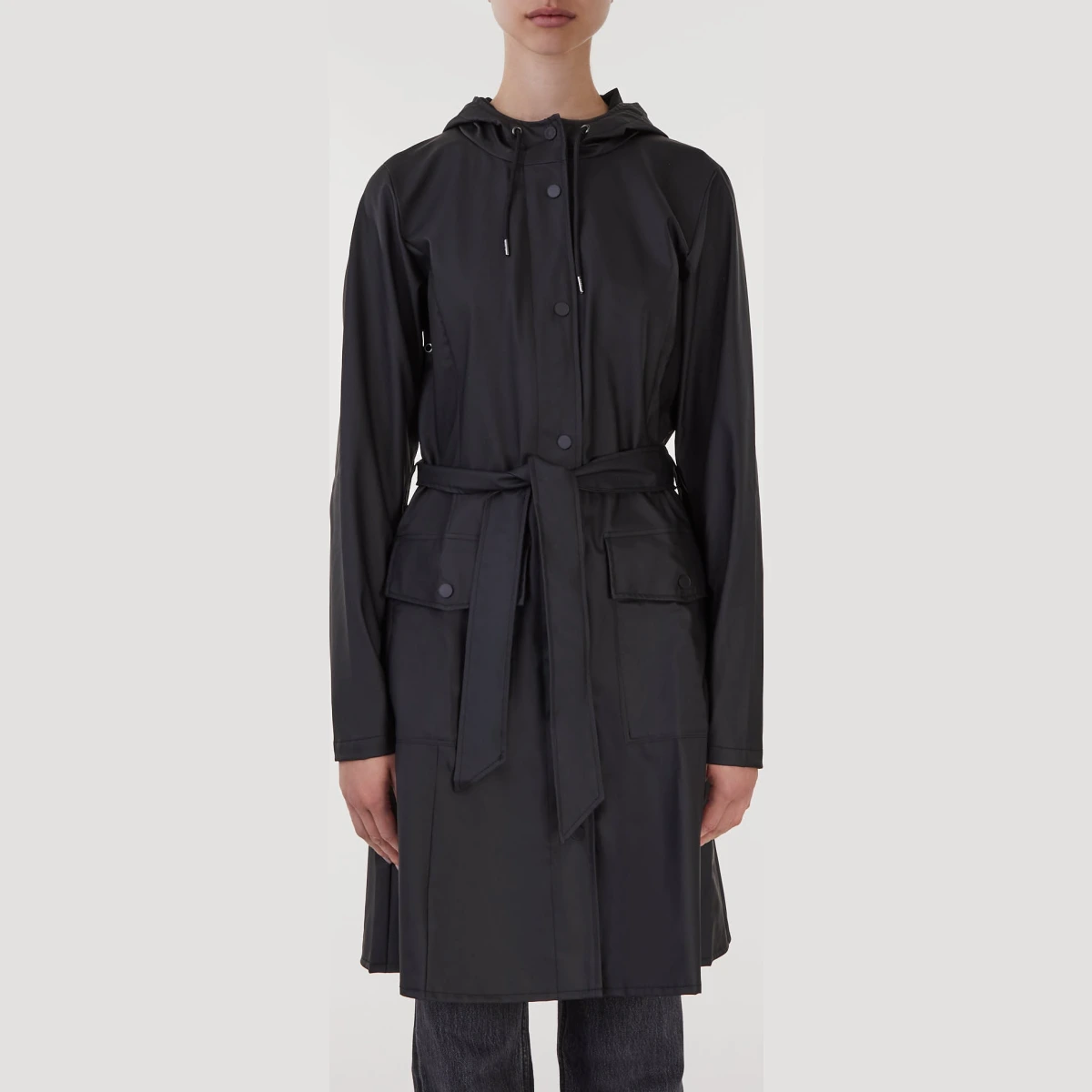 Rains Curve Jacket Black