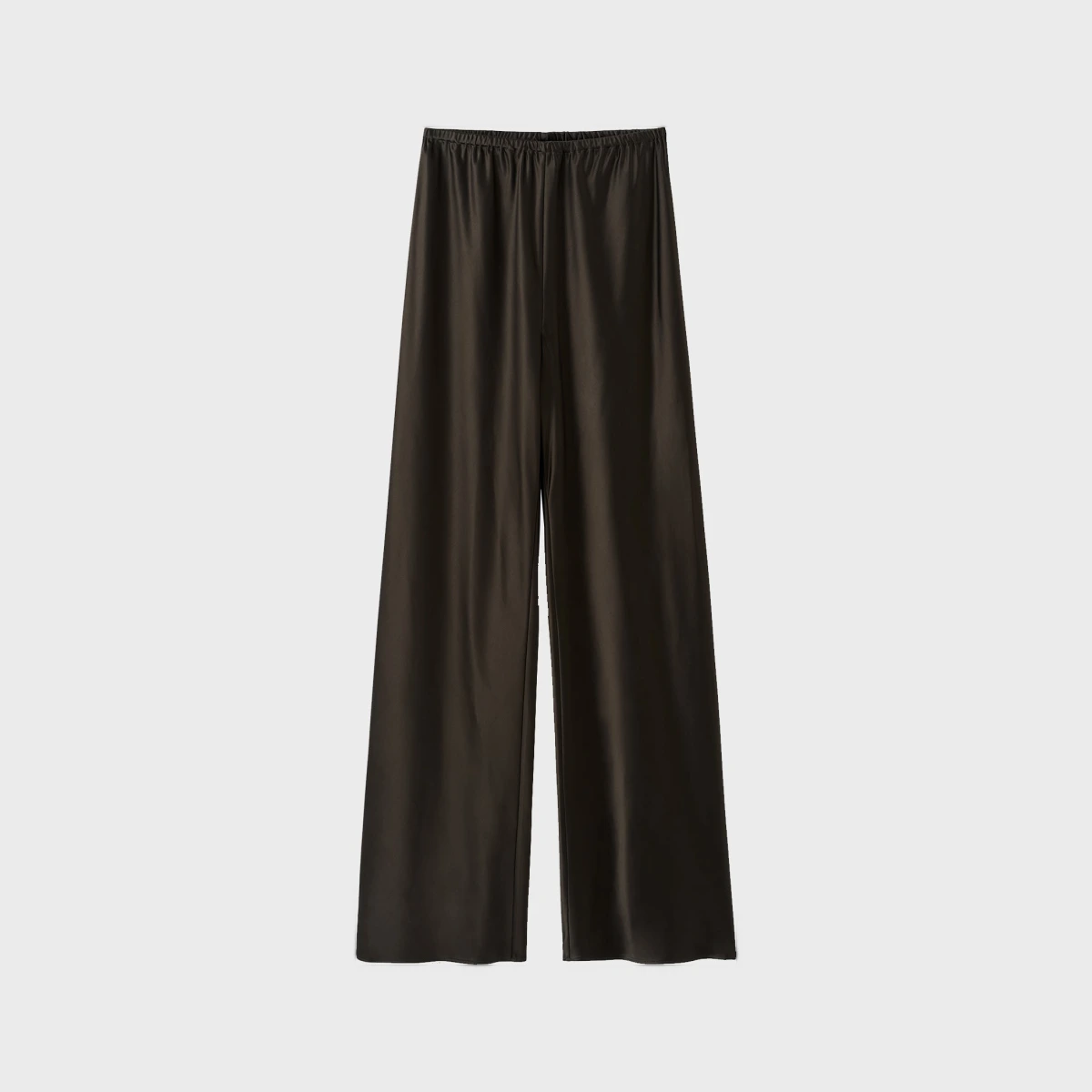 Almada Trousers Bias Satin Pants Chocolate