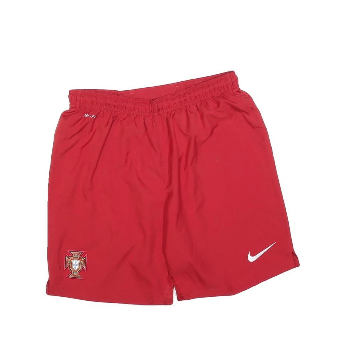 NIKE Mens Shorts Red Portugal Crest Casual L W30 Polyester Blend
