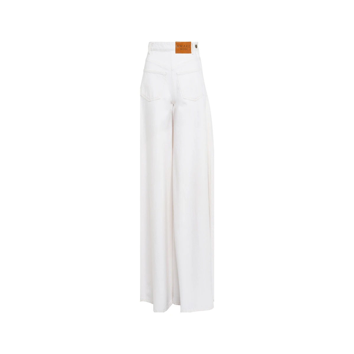 Cotton Super Wide Leg Mirror Jeans
