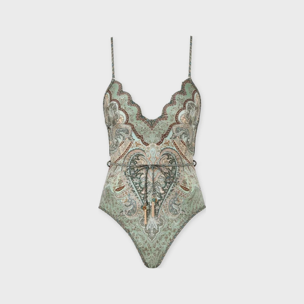 Zimmermann Swimsuit Wanderlust Scallop Multicolor 1