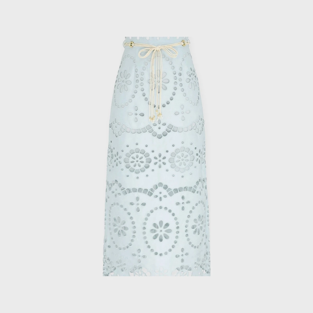 Zimmermann Skirt Awaken Embroidered Mint