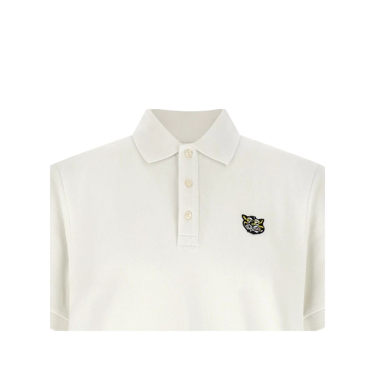 Wild Tiger Gots Polo White