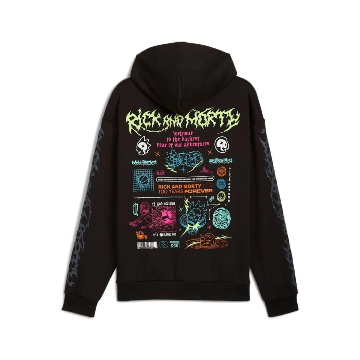 X RICK AND MORTY Hoodie 'Black'