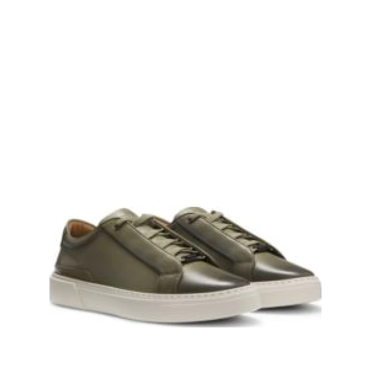 BOSS Gary trainers with hidden laces - Green Men's Sneaker