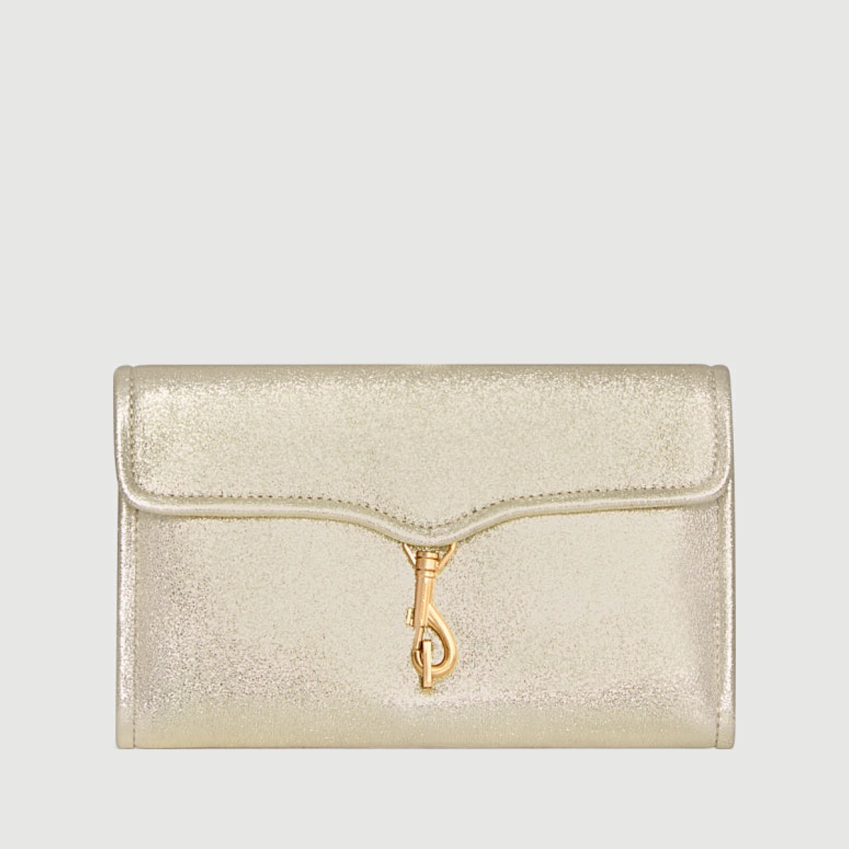 Rebecca Minkoff Travel Wallet In Gold