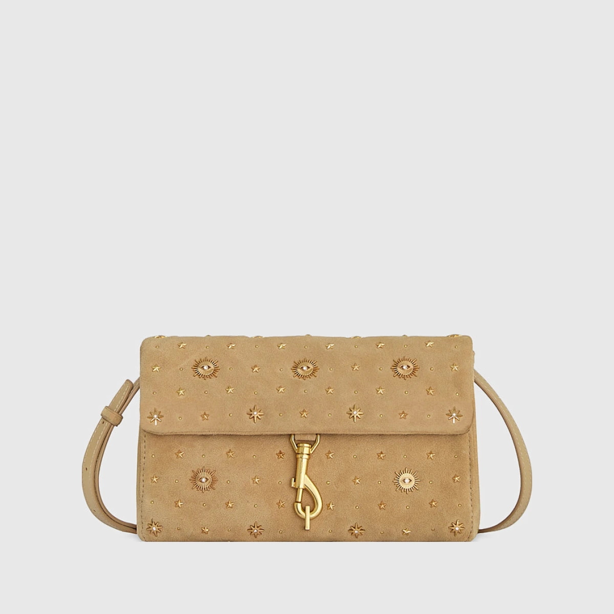 Rebecca Minkoff Edie Crossbody With Evil Eye Bag In Sesame
