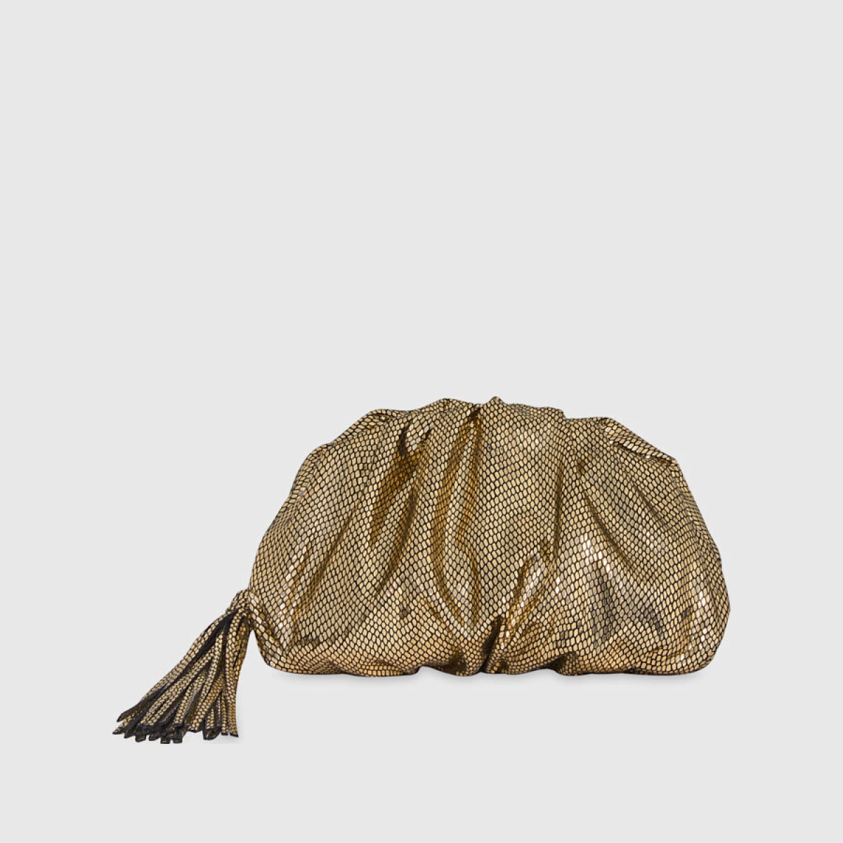 Rebecca Minkoff Small Ruched Clutch Bag In Gold