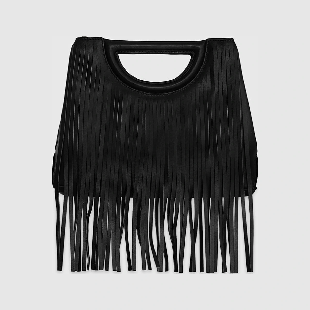 Rebecca Minkoff Fringe Handheld Crossbody Bag In Black