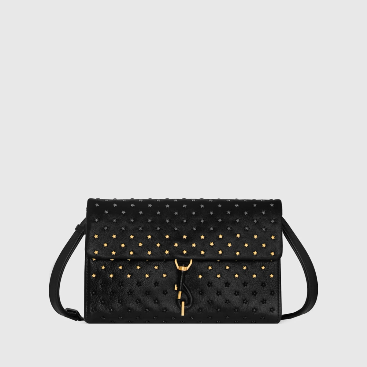 Rebecca Minkoff Ombre Stars Edie Medium Crossbody Bag In Black