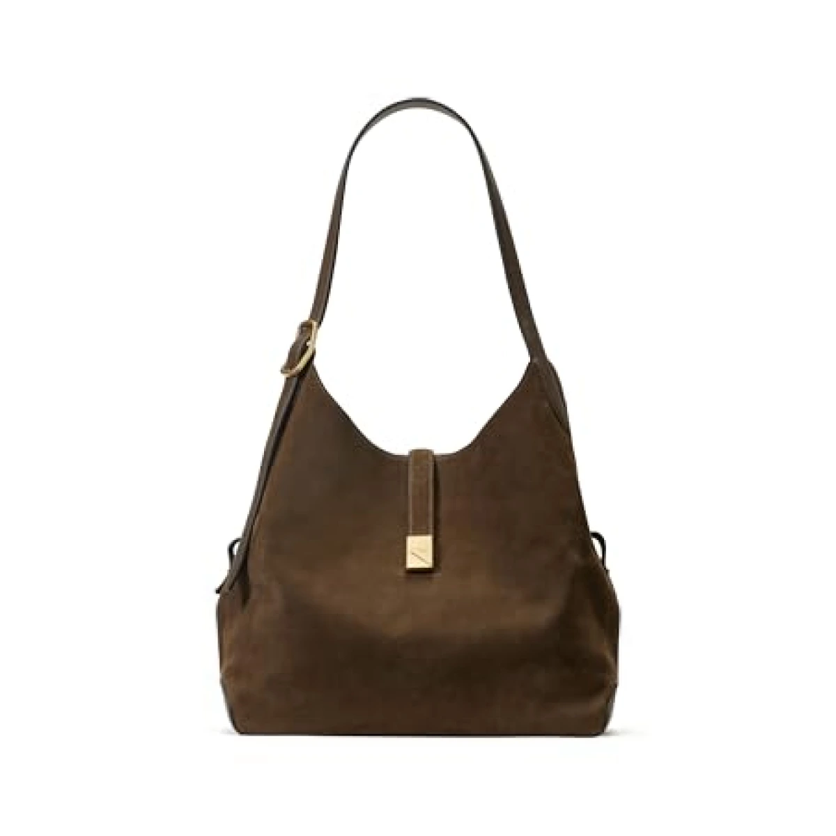 Kate spade new york Deco Pebbled Leather And Suede Large Shoulder Bag