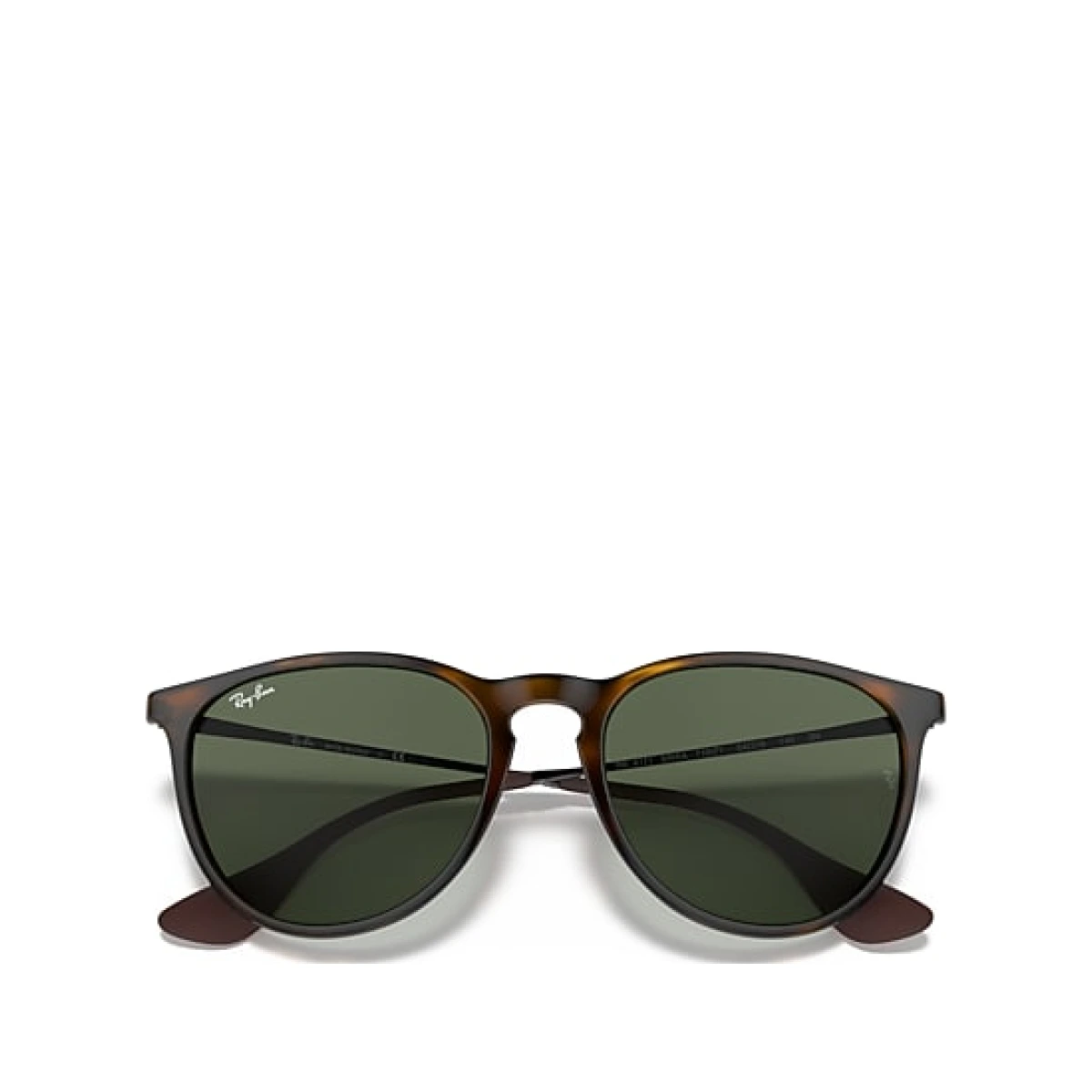 Ray-Ban Erika Classic Sunglasses Light Havana Frame Green Lense