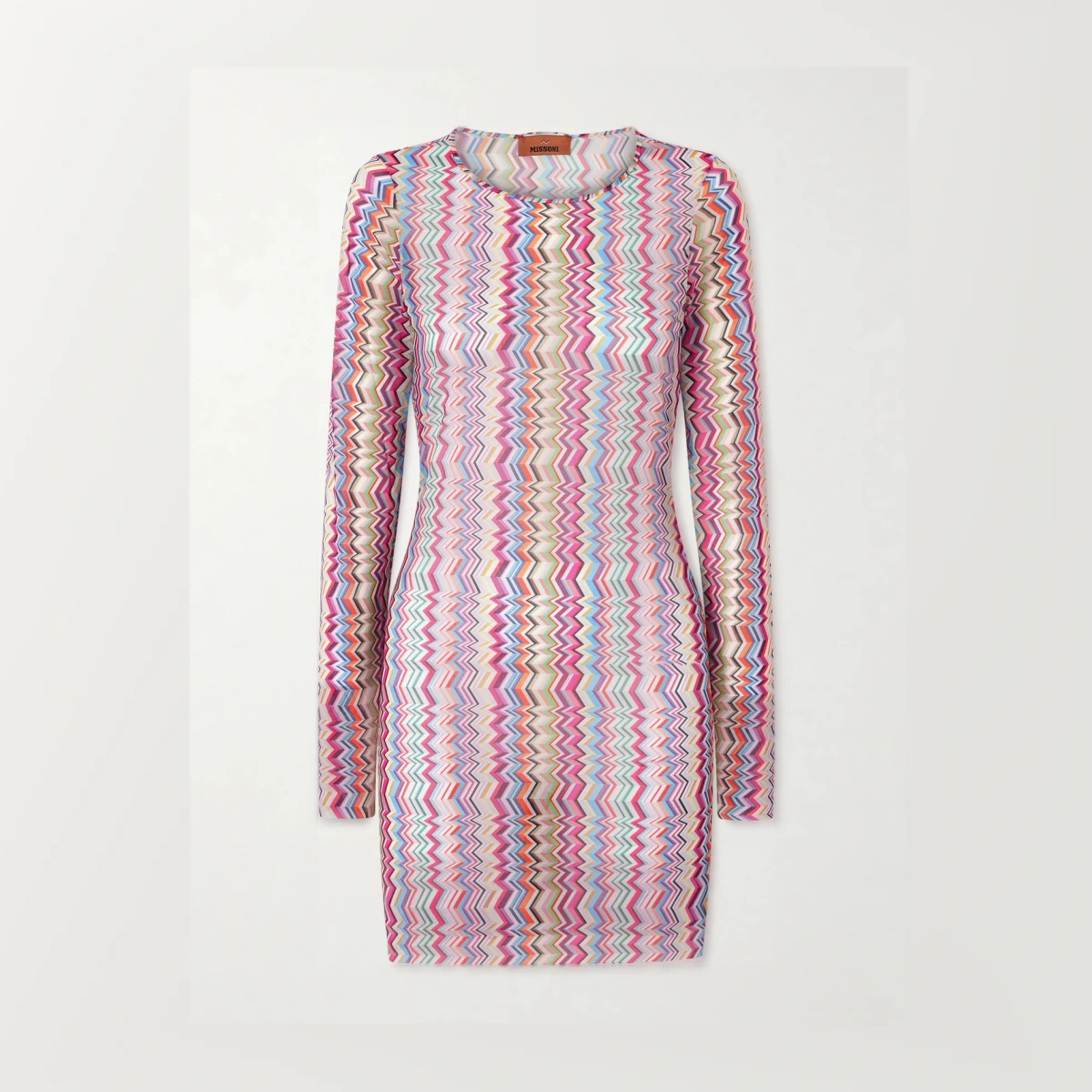 Striped Stretch-jersey Mini Dress