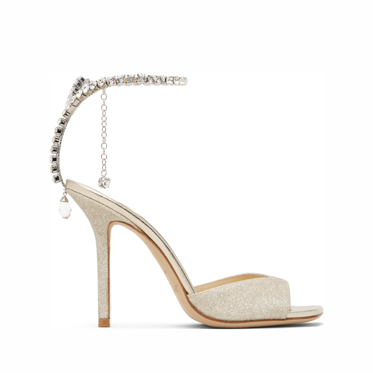 Silver Saeda 100 Heeled Sandals