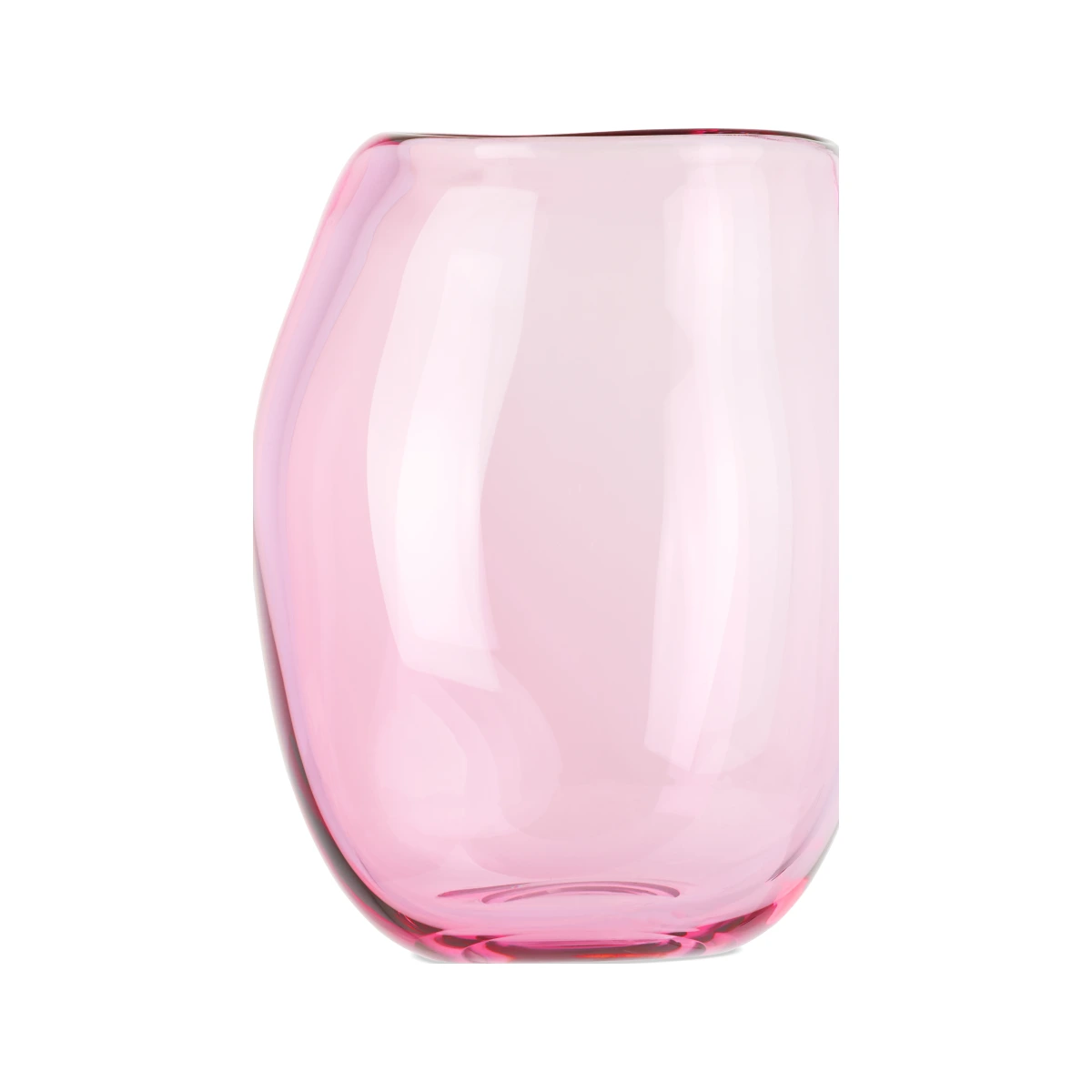 Pink Addled Short Glass