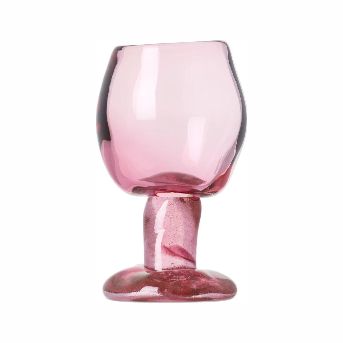 Pink Addled Tall Glass