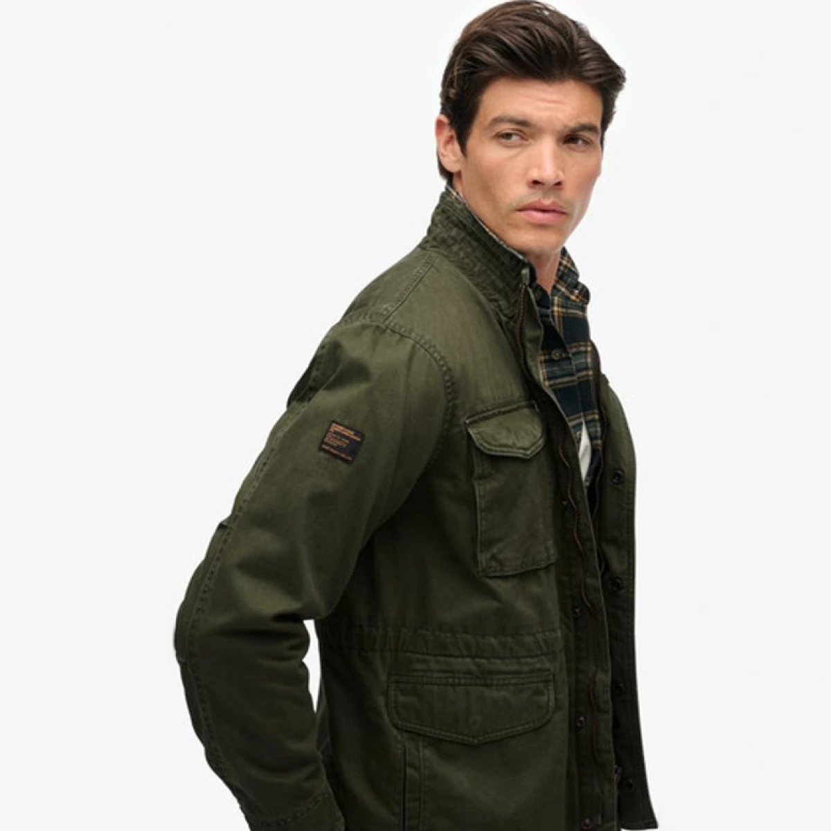 Superdry Men's M65 Military Jacket Khaki