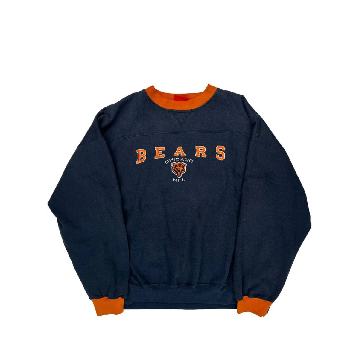 Chicago Bears Nfl Football Sweatshirt - Navy Cotton