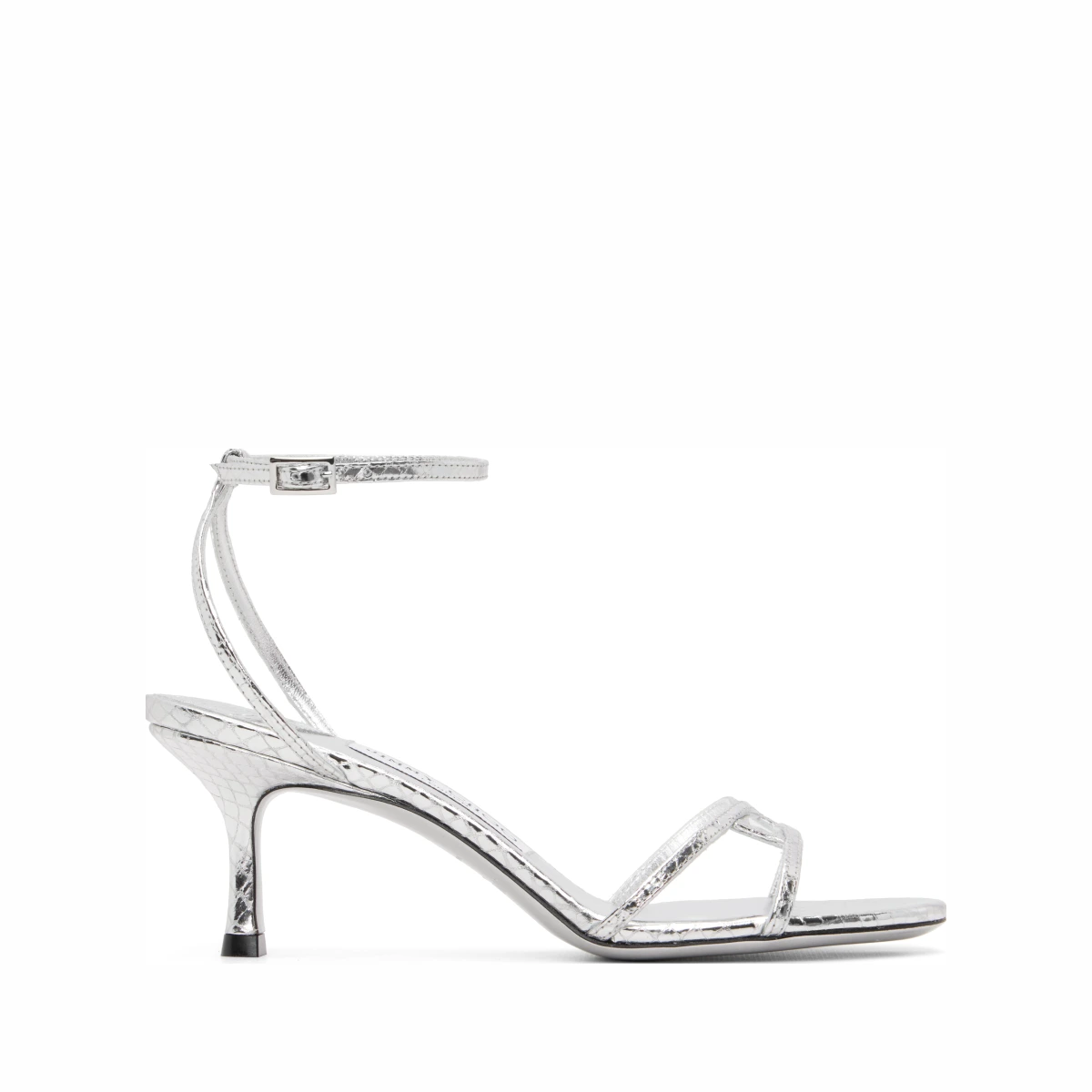 Silver 1998 Leo 65 Heeled Sandals