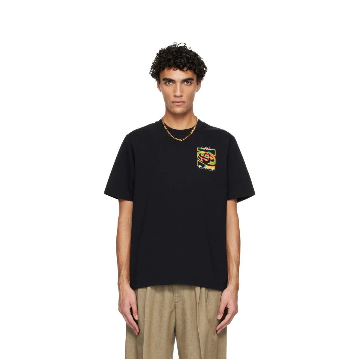 Black Heat Map Logo Short Sleeve T‑shirt